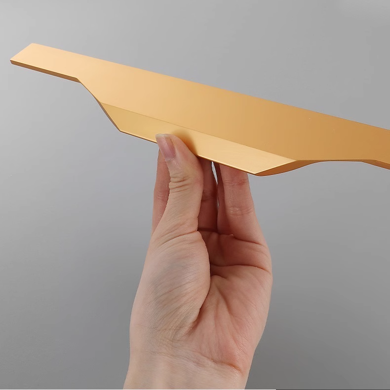 Gold Stylish Wardrobe Cabinet Finger Edge Pulls