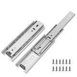Short Side Mount Full Extension Silver Drawer Slides for Small Drawers