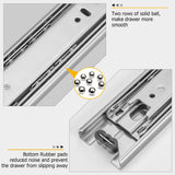 Short Side Mount Full Extension Silver Drawer Slides for Small Drawers