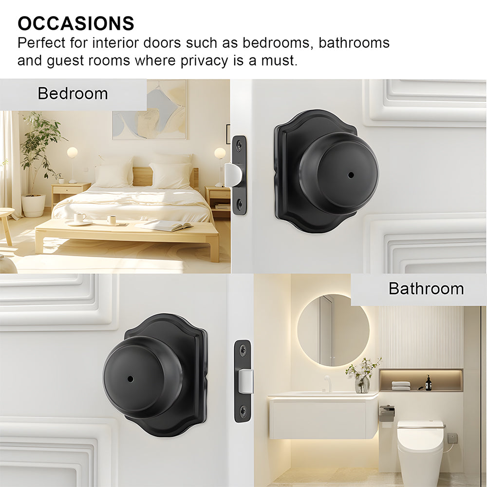 ‎Stainless Steel Interior Door Privacy & Passage Door Knob