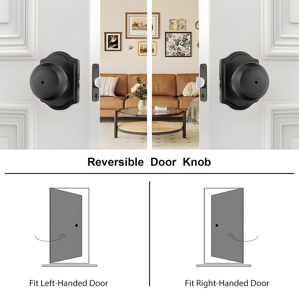 ‎Stainless Steel Interior Door Privacy & Passage Door Knob