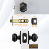 ‎Stainless Steel Interior Door Privacy & Passage Door Knob