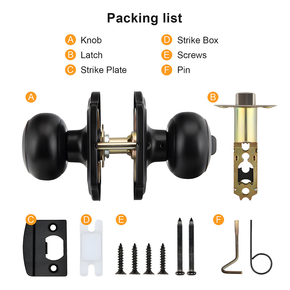 ‎Stainless Steel Interior Door Privacy & Passage Door Knob