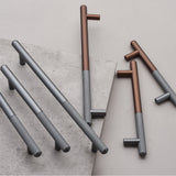 Stylish Patchwork Knurled Wardrobe Handle