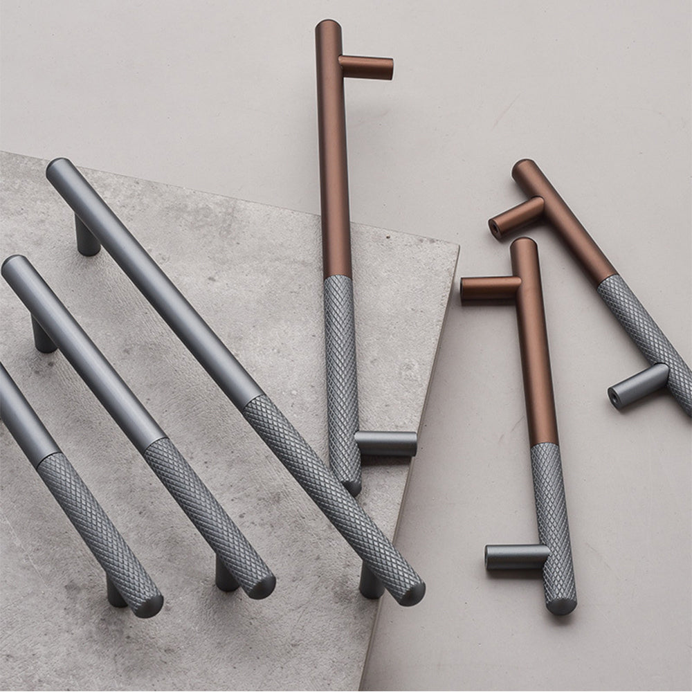 Stylish Patchwork Knurled Wardrobe Handle