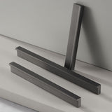 Solid Brass Door Handles Modern Fashion Grey Cabinet and Drawer Hardware Pulls