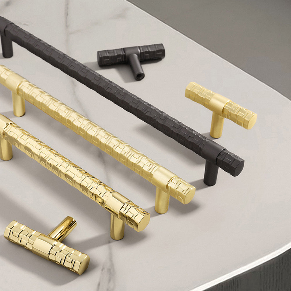 Creative T Bar Solid Zinc Alloy Cabinet Drawer Handles