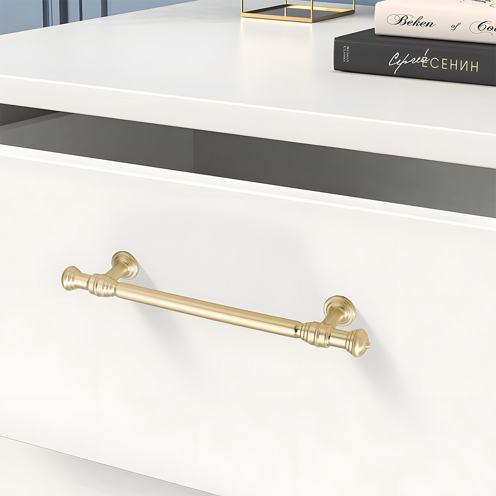 Light Luxury French Gold Wardrobe Door Drawer Cabinet Handles