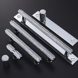Brass Solid Chrome Dresser Handles Modern Cabinet and Drawer Pulls for Kitchen