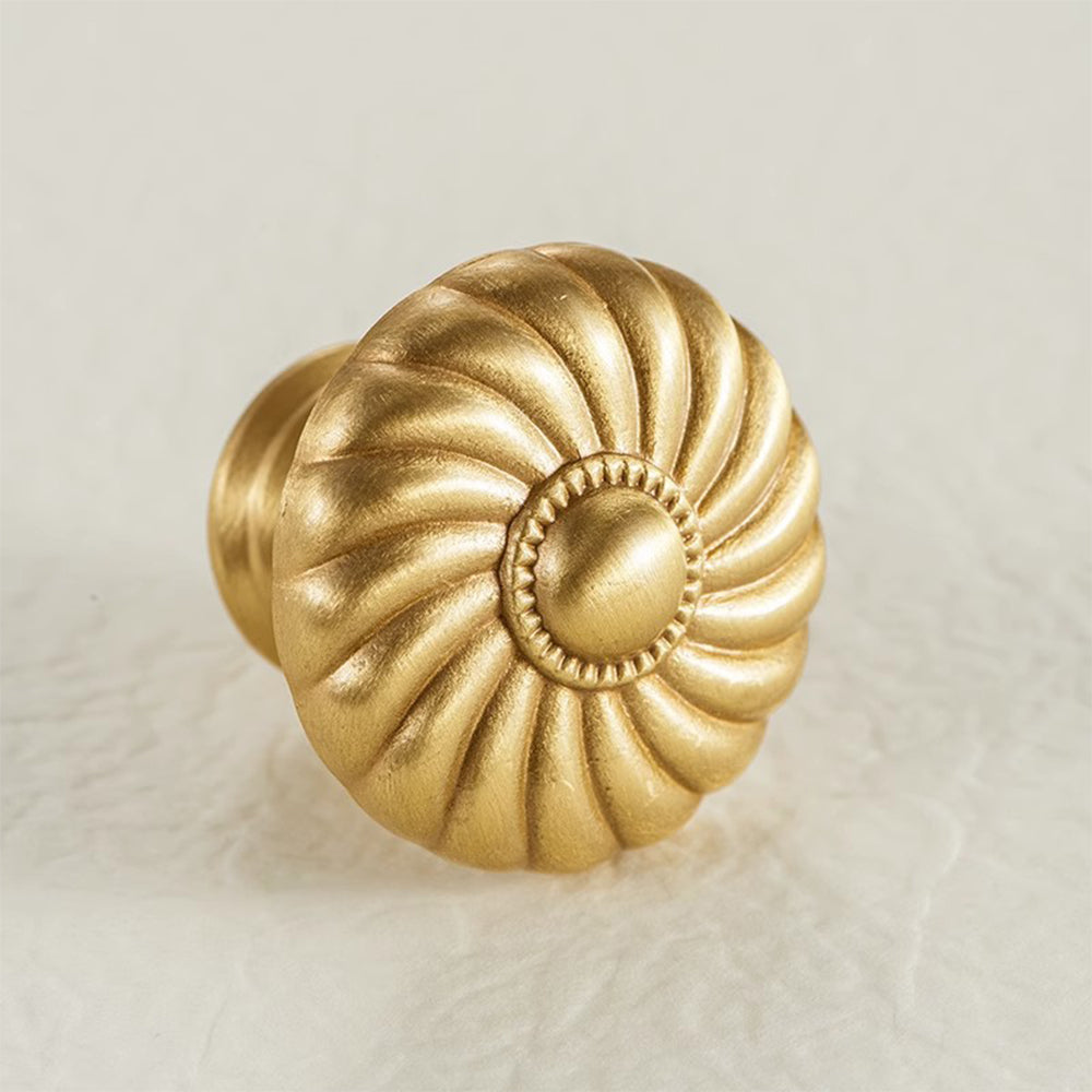 Pure Brass Shell Dresser Handles