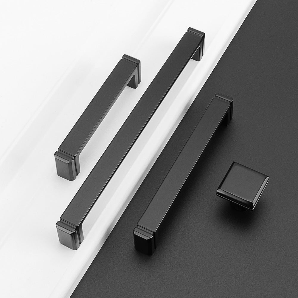 Modern Minimalist Zinc Alloy Square Cabinet Handle