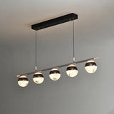 Pearl black acrylic chandelier