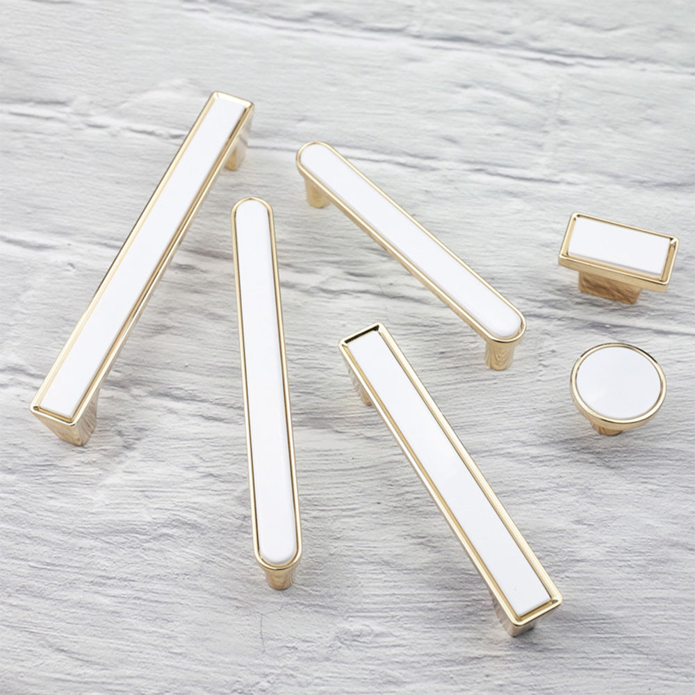 Modern Deco Square Zinc Alloy Kitchen Cabinet Pulls