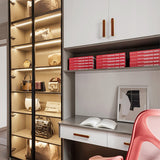 Stylish Gold Brown Leather Kitchen Cabinet Handles