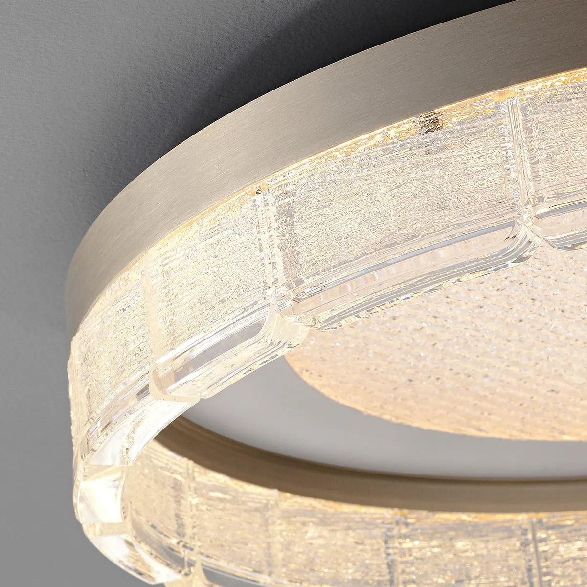 Circular acrylic embedded installation