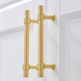 Gold Brass T-shaped Cabinet Handles