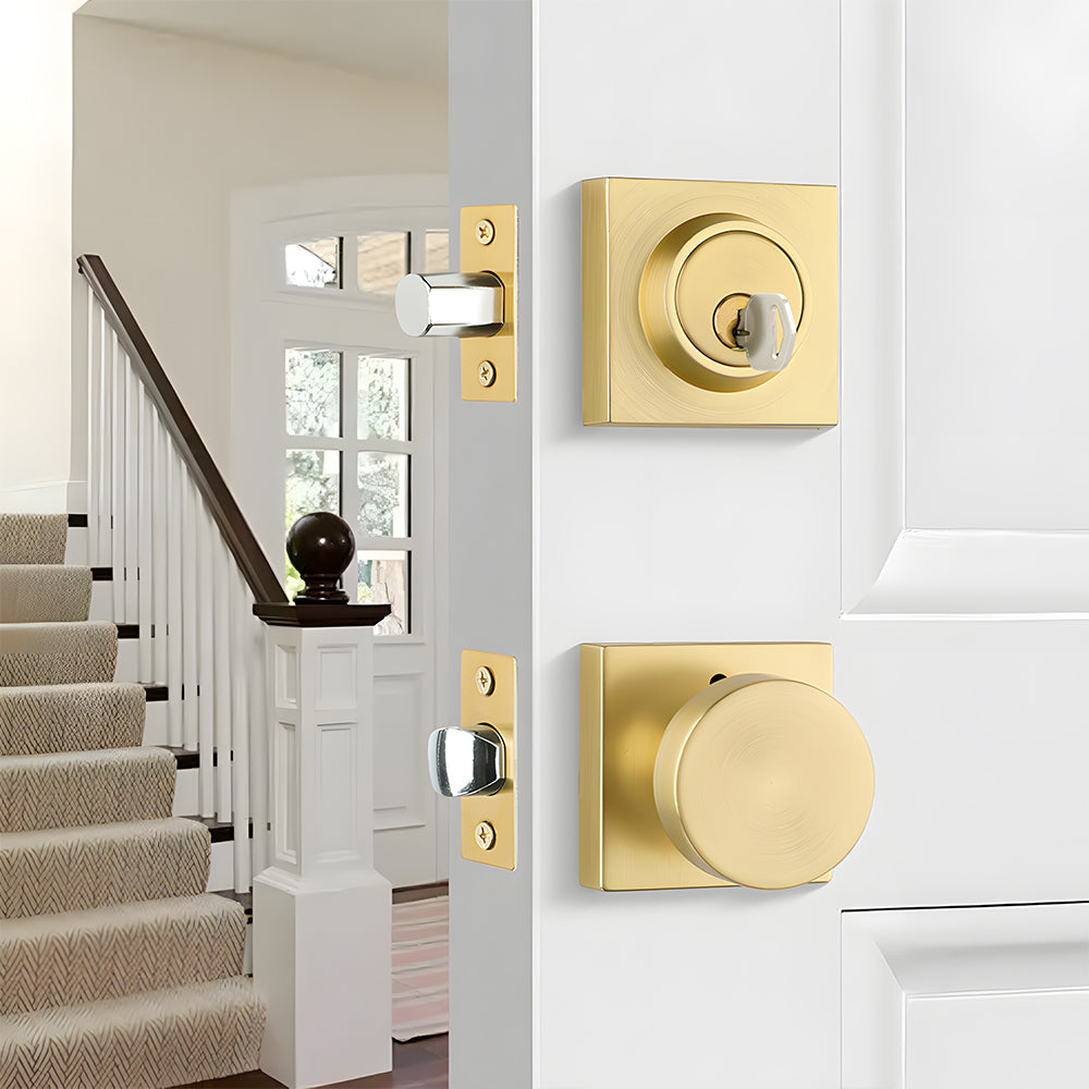 Exterior Enrty Door Knobs Locks Set with Deadbolt