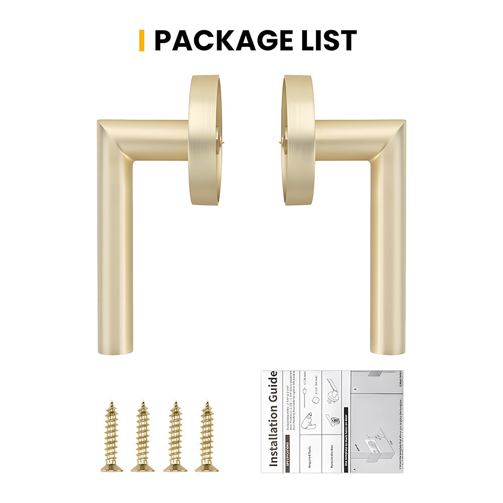 Zinc Alloy Closet Door Lever Handles for Hallway Doors
