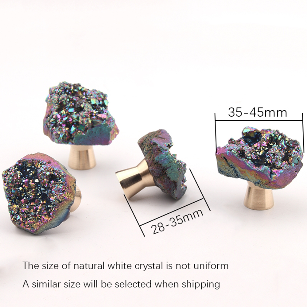 Shining Crystal Single Hole Crystal Wardrobe Knob