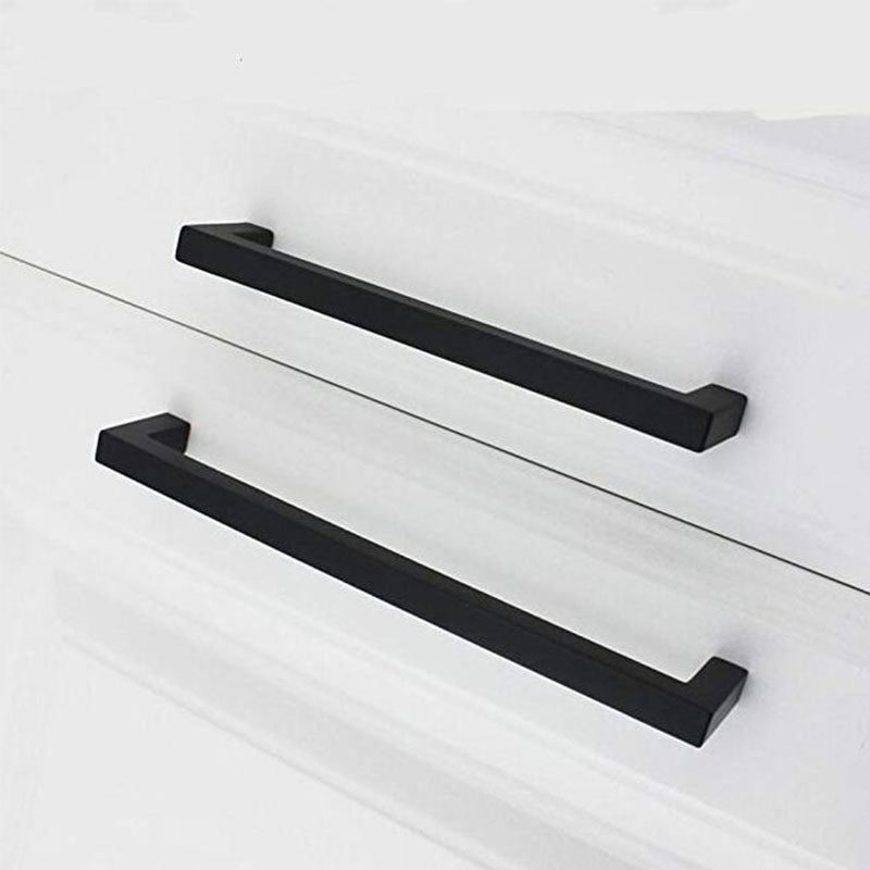 Black Square Kitchen Bar Pulls for Cabinet