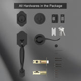 Zinc Alloy Entry Door Lock Front Door Handlesets