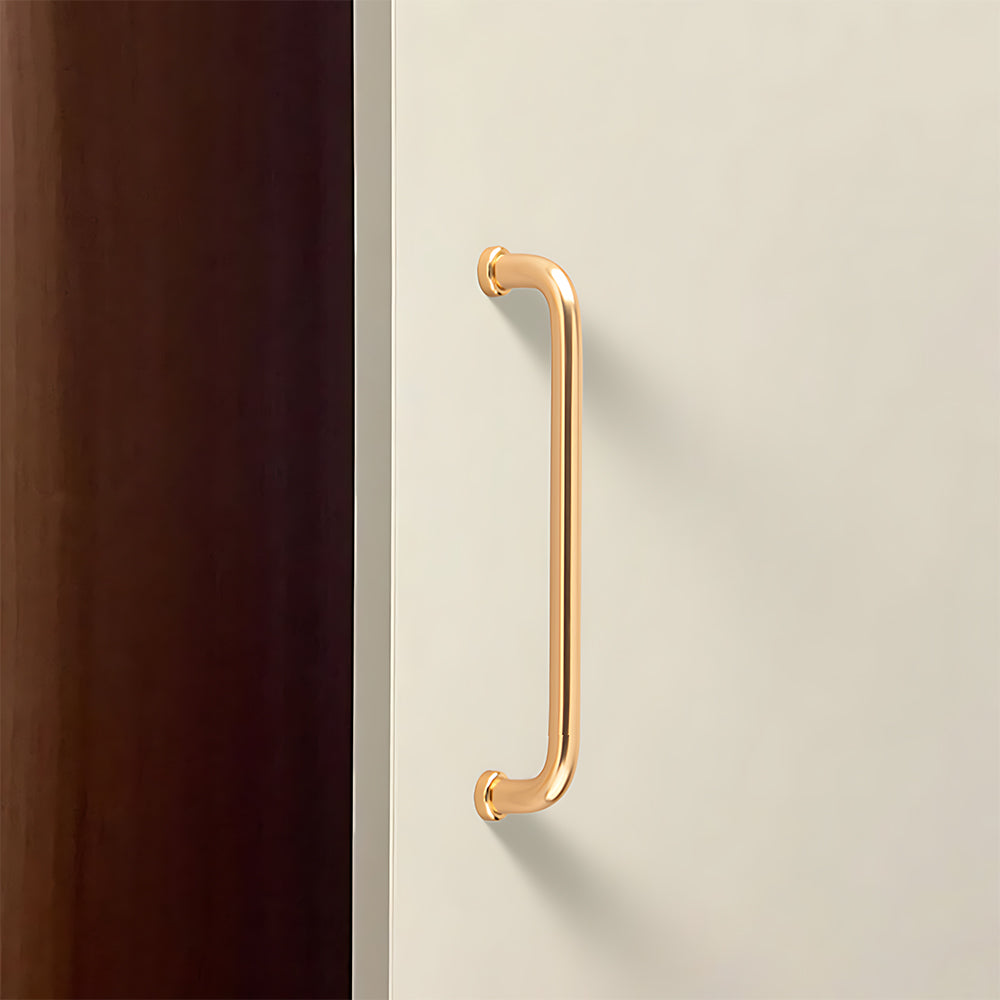 French Minimalist U-shaped Rounded Arc Cabinet Handles