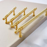 Antique Gold Door Handles Vintage Kitchen Cabinet Pulls