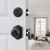 Keyed Entry Front Door Knob Set with Deadbolt