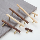 Universal Wooden Door Handles for Drawers Cupboards Kitchen Cabinets