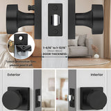 Heavy Duty Square Door Knobs for Closet Doors Hallway Bathroom