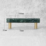 Modern Marble&ZincAlloy T-Bar Kitchen Cabinet Pulls
