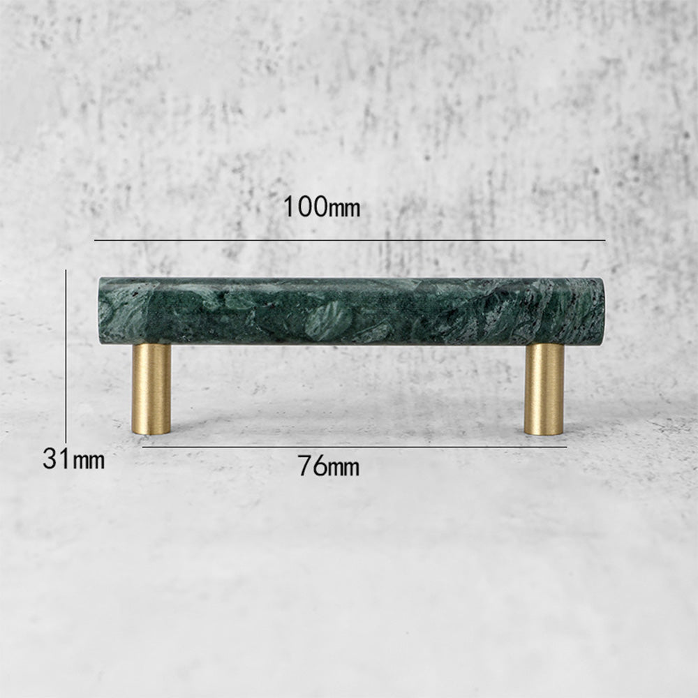 Modern Marble&ZincAlloy T-Bar Kitchen Cabinet Pulls