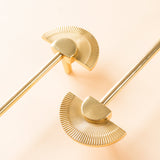 Gold Brass Scalloped Wardrobe Cabinet Pulls