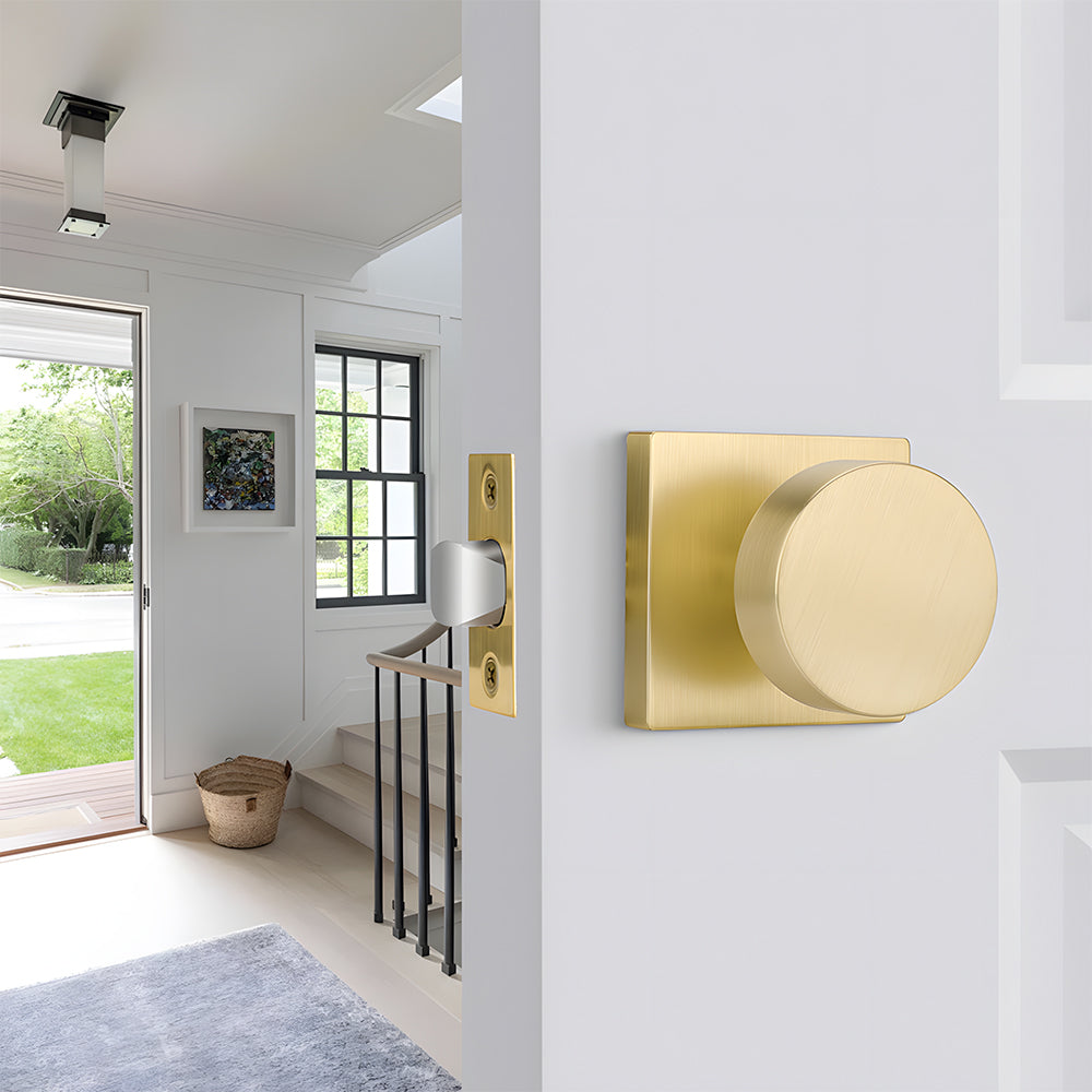 Heavy Duty Square Door Knobs for Closet Doors Hallway Bathroom