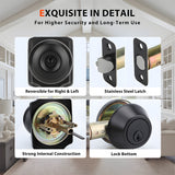 Keyed Entry Front Door Knob Set with Deadbolt