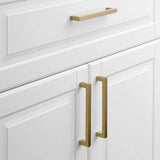 Champagne Bronze Square Cabinet Pulls for Kitchen