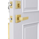 Modern Front Door Lock Reversible Entry Door Handlesets