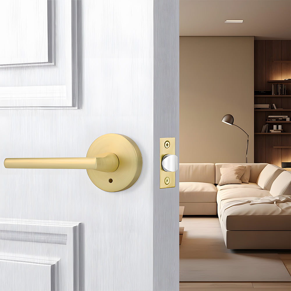 Round Interior Door Levers Handles