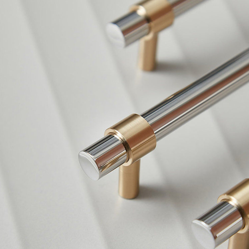Modern Simple Luxury Silver Stainless Steel Cabinet Handles