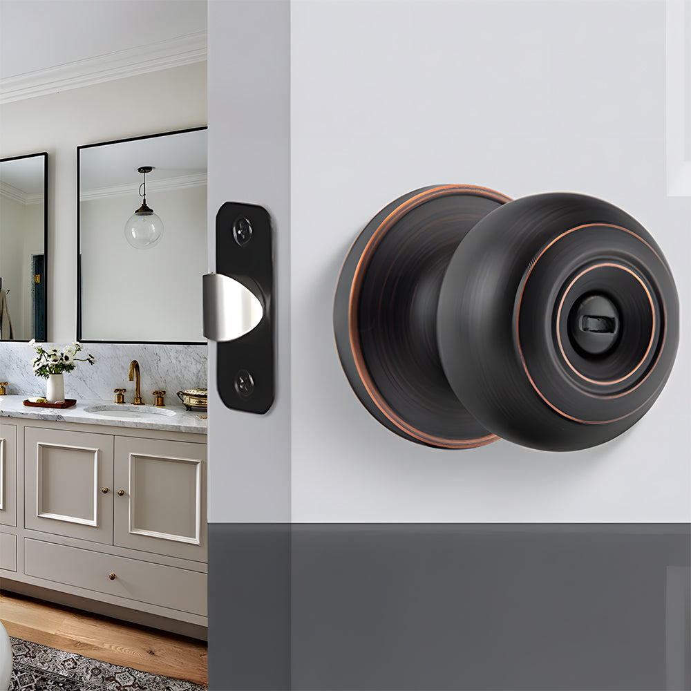 Keyless Round Dummy Passage Privacy Interior Door Knobs