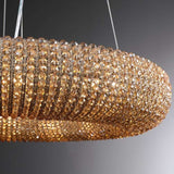 Crystal Halo Round LED Chandelier 41" Halo Lighting Fixture