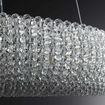 Crystal Halo Round LED Chandelier 41" Halo Lighting Fixture