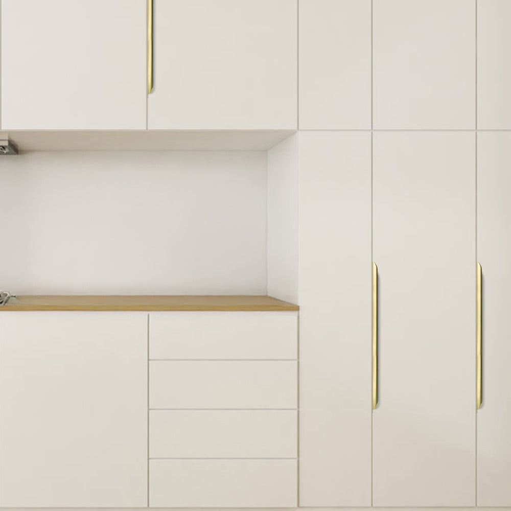 Long Multicolored Simple Invisible Finger Cabinet Drawer Handle