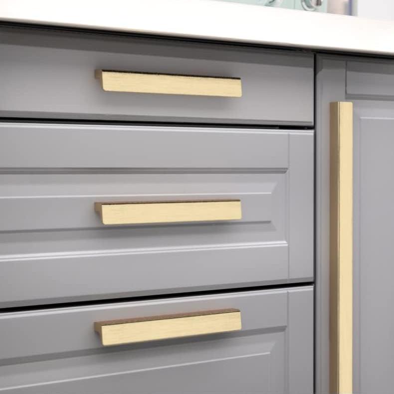 Luxurious Modern Aluminum Alloy Furniture Cabinet Handles For Kitchen