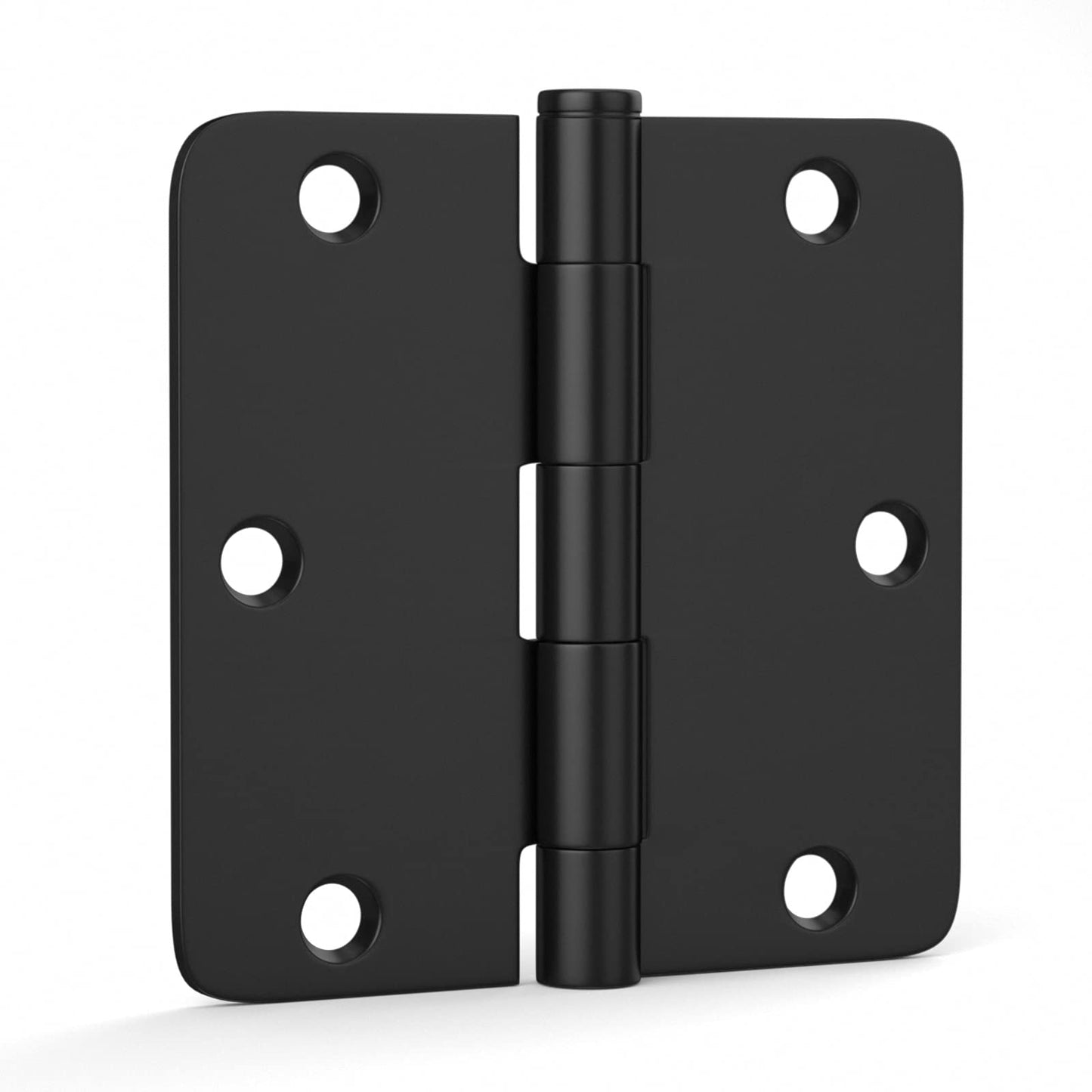 Matte Black 3.5 inch with 5/8 Radius Corners Hinges for Doors Interior