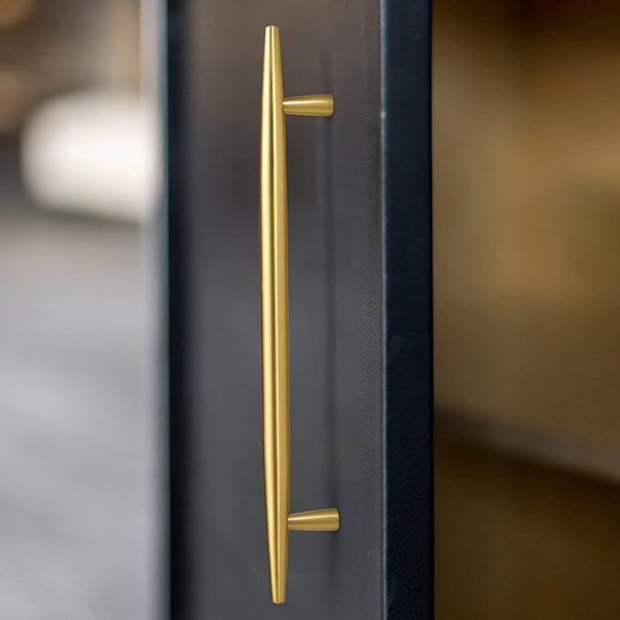 Modern Solid Brass Kitchen Cabinet Knobs and Handles
