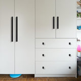 Matte Black Aluminum Alloy Kitchen Hardware Drawer Handles