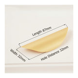 Half Moon Finger Edge Cabinet Handles Door Hardware