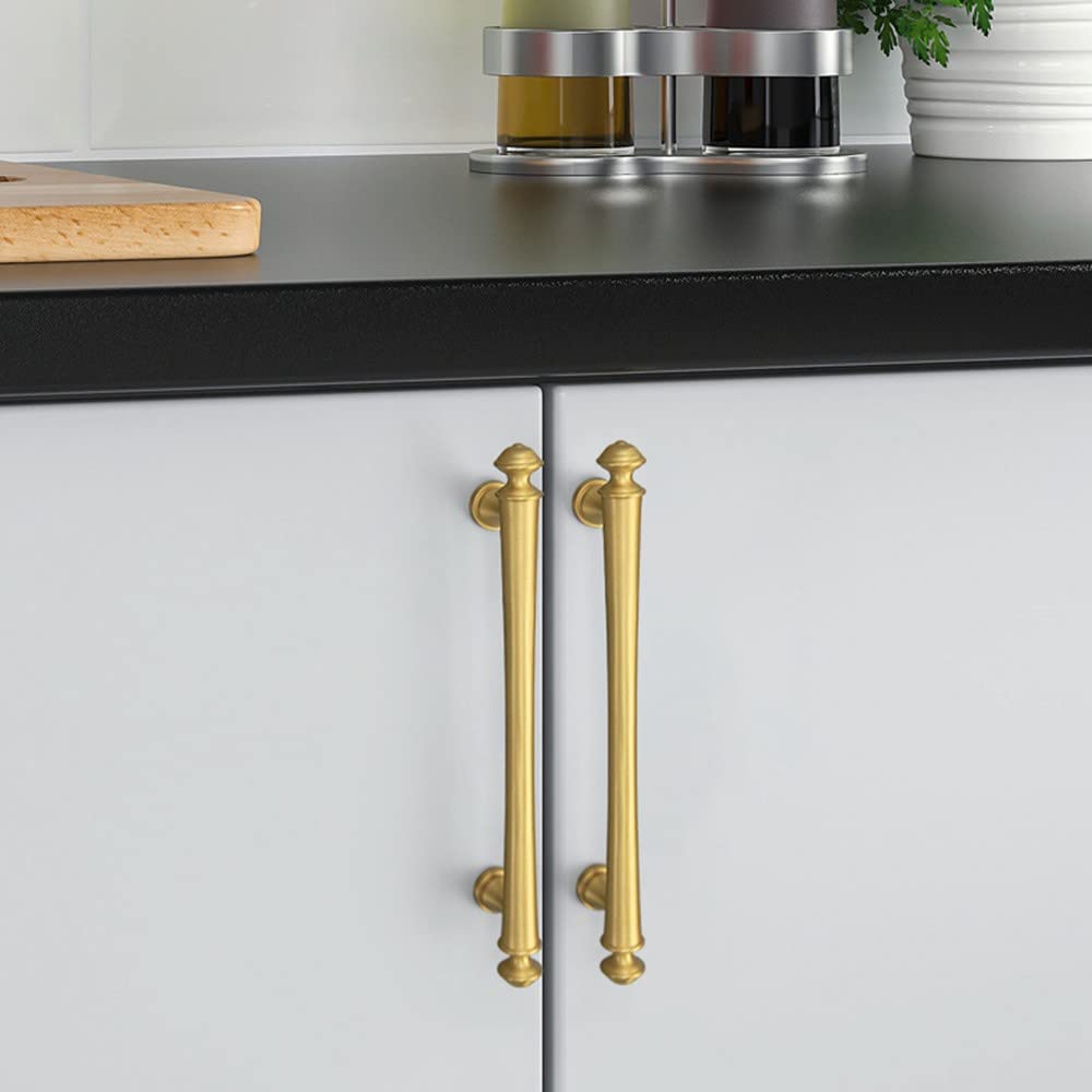 Soild Gold Brass Drawer Pulls Cupboard Cabinet Knobs