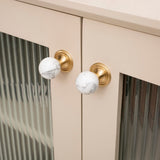 Personality Crystal Brass French Light Luxury Style Wardrobe Cabinet  Pull